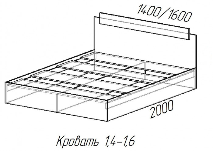 Кровать Эко 1.2