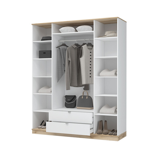 Шкаф 4-ств. с зеркалом 1800 Юкки