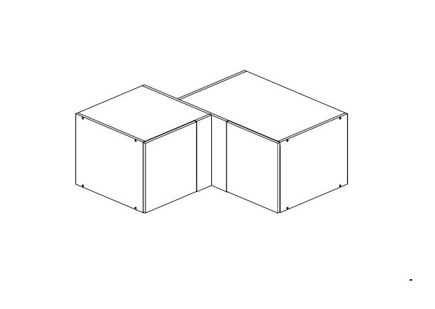 Антресоль угловая Эккервуд