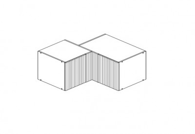 Антресоль угловая Эккервуд