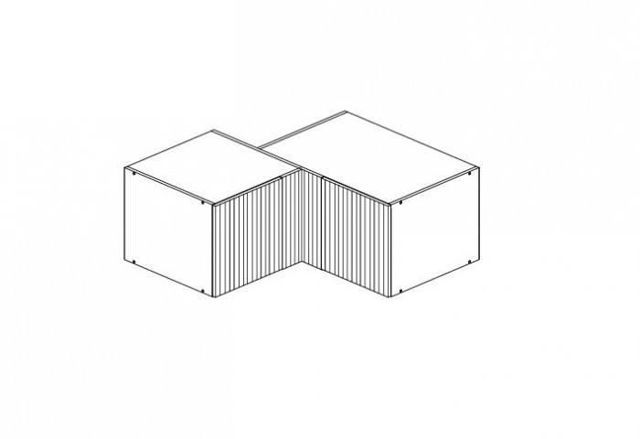 Антресоль угловая Эккервуд