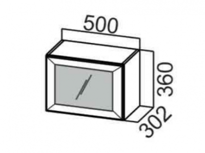 Шкаф навесной 500/360 рамочный фасад Шпион РМДФ