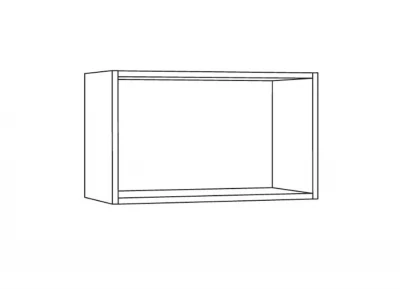 Шкаф навесной открытый без задней стенки 500/360 СВ-мебель