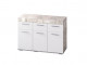 Комод КМ-03 Инстайл (Бетон, Белый)