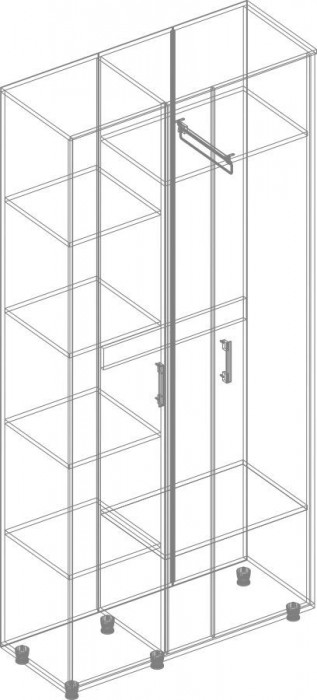 Шкаф 3-х створчатый Граф