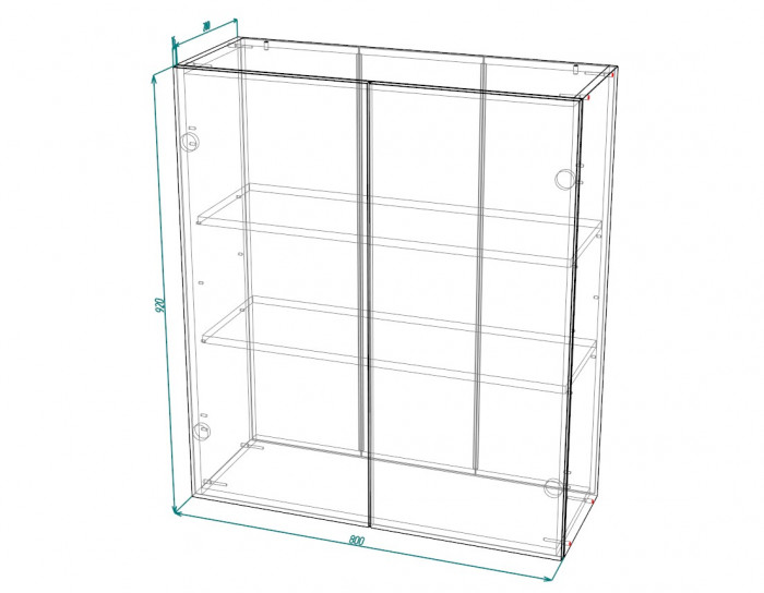 Шкаф верхний ШВ 800/920 Норд Line