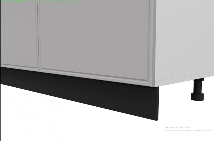 Кухонный гарнитур "Адель" 2 м (Белый/Нео/Черный )