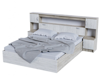 Кровать с прикроватным блоком Басса Стендмебель