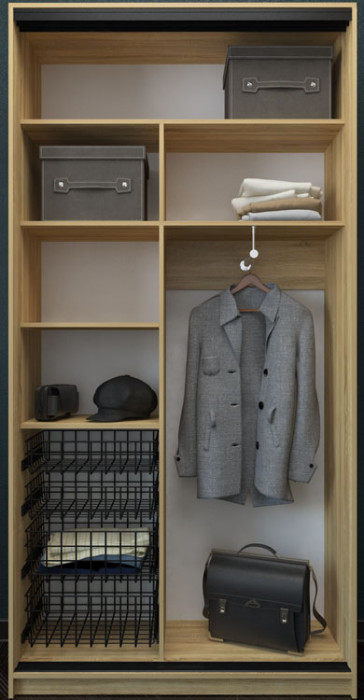 Шкаф купе Лофт 1200 фасад зеркало +