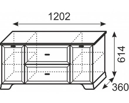 Тумба под телевизор 21 Венеция Ижмебель