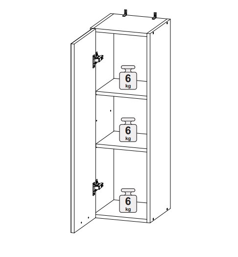 Шкаф верхний ШВ 300/920 Норд