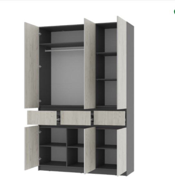 Шкаф 3-х створчатый Багира ШК-08