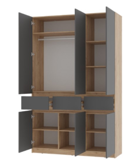 Шкаф 3-х створчатый Багира ШК-08