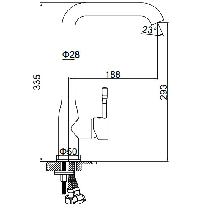 Смеситель L4698 LEDEME