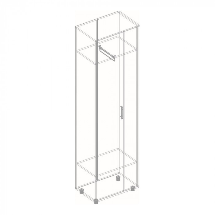 Шкаф 2-х створчатый для одежды Граф