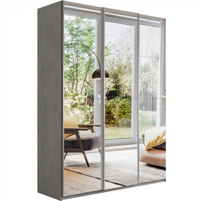 Шкаф купе Прайм 3-х дв. с зеркалами 1800 Е1