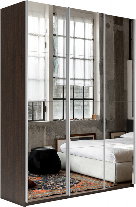 Шкаф купе Прайм 3-х дв. с зеркалами 1800 Е1