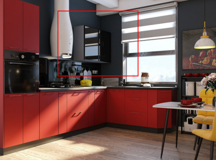 Шкаф навесной 500/720 рамочный фасад Шпион РМДФ