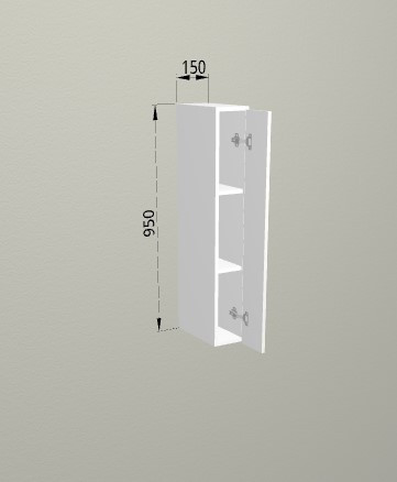 Шкаф навесной 150/950 Санвут МДФ