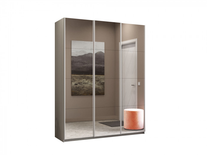 Шкаф купе Прайм 3-х дв. с зеркалами 2100 Е1