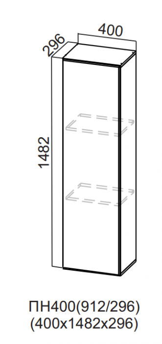 Пенал-надстройка 400/912 (296) квадро СВ