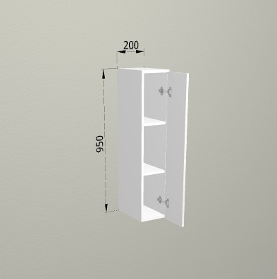 Шкаф навесной 200/950 Санвут МДФ