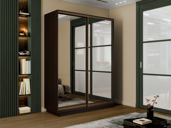 Шкаф купе 2-х дв. 2 зеркала 1600/2400/450 Экспресс 2