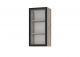 Шкаф навесной ШКН-08 Урбан (Дуб смоки, Черный)