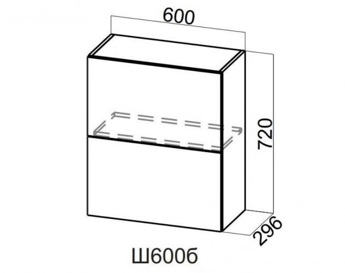 Шкаф навесной 600/720 Top-Stay Квадро СВ