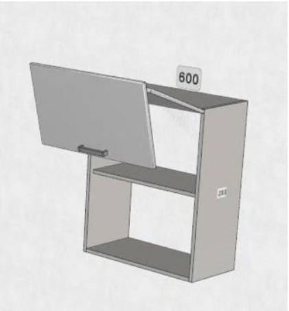 Шкаф навесной 600/720 Top-Stay Квадро СВ