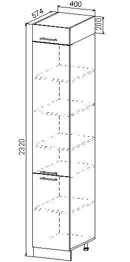 Антресоль к пеналу 400 Гарда
