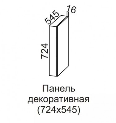 Панель декоративная 724*545 без фрезеровки Квадро СВ 
