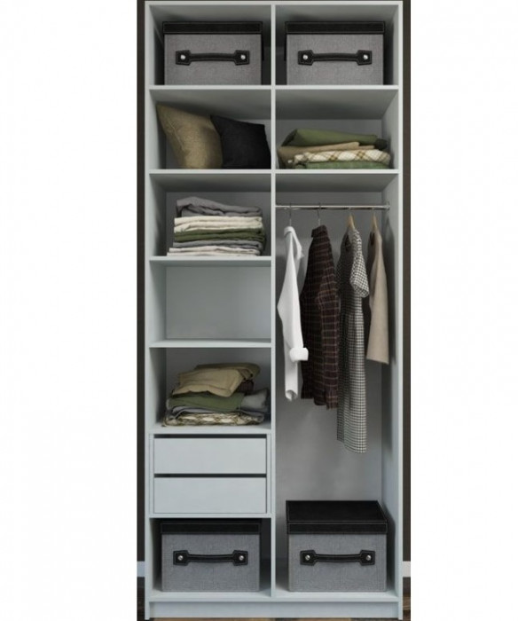 Шкаф М6-2.3 Б+П 100 с антресолью