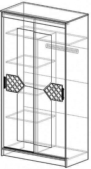 Шкаф купе Николь 2