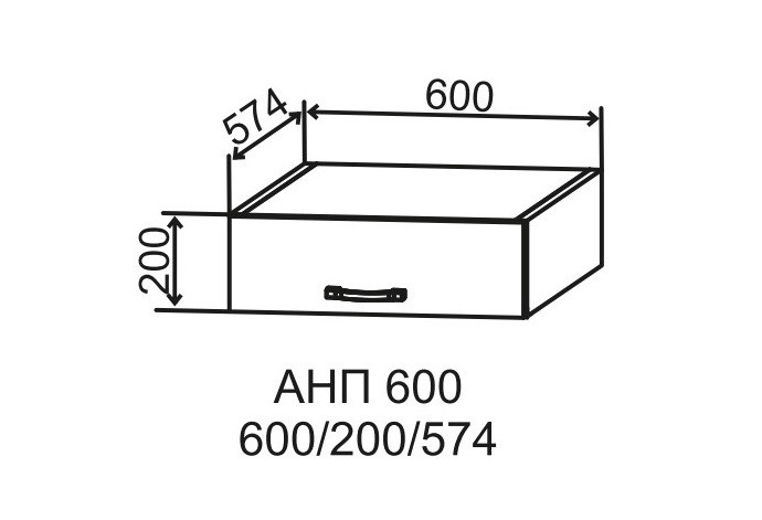 Антресоль 600 Фортуна ДСВ