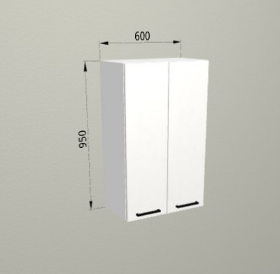 Шкаф навесной 600/950 Санвут МДФ