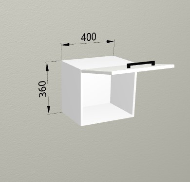 Шкаф навесной 400 горизонтальный Санвут