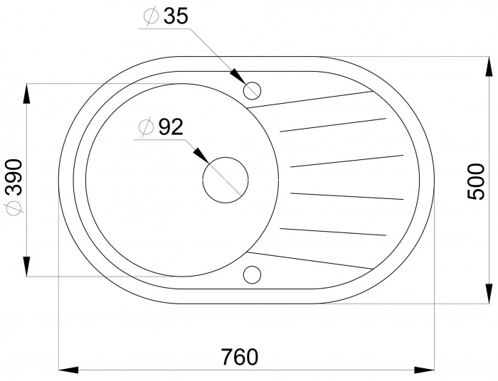 Мойка для кухни Granula ST-7601