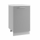шкаф нижний 600 под мойку с 1 створкой Ройс (Серый, Белый софт)