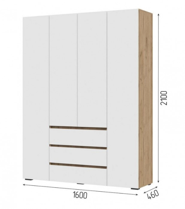 Шкаф 4-х створчатый ШК-05 Хелен