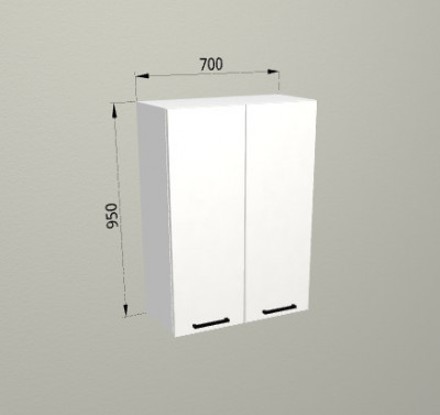 Шкаф навесной 700/950 Санвут МДФ