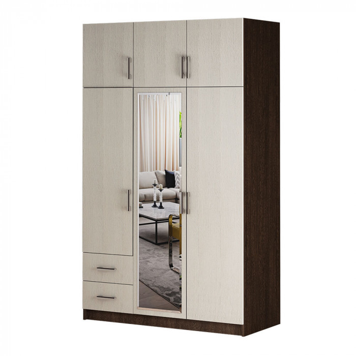 Шкаф трехстворчатый с ящиками БТС