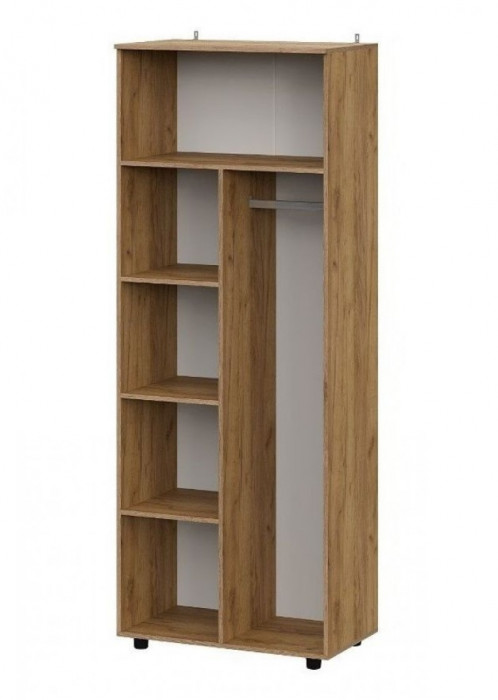 Шкаф двухстворчатый комбинированный Байкал Графит NN-Мебель