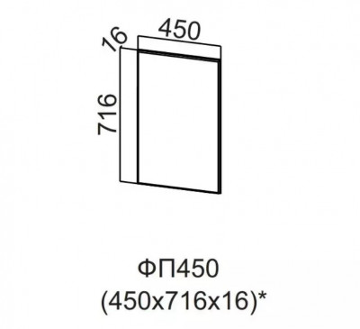Фасад для посудомоечной машины 450 Квадро СВ 