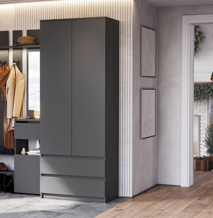 Шкаф 2-х ств. с ящиками Денвер