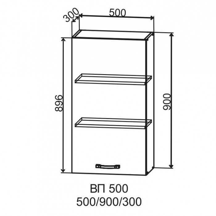 Шкаф верхний 500/900 Фортуна ДСВ