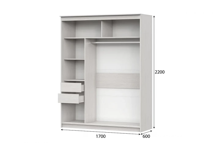 Шкаф-купе №19 Инфинити 1700 (Серия 3)