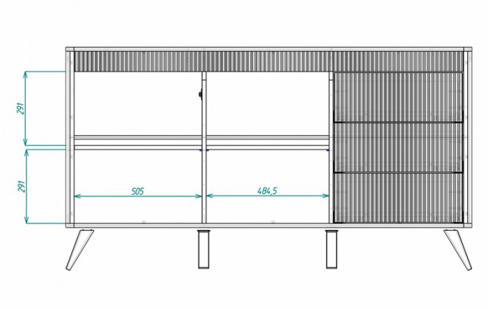 Комод НКМ Калипсо 1600