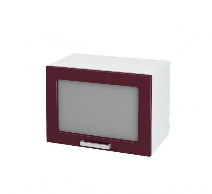 Шкаф верхний 500/460 горизонтальный со стеклом Модена