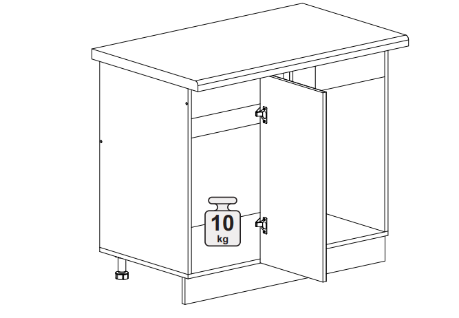 Шкаф нижний 1000 угловой Олива металлик